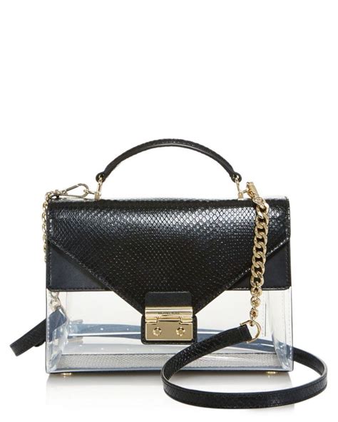 michael michael kors sloan clear satchel